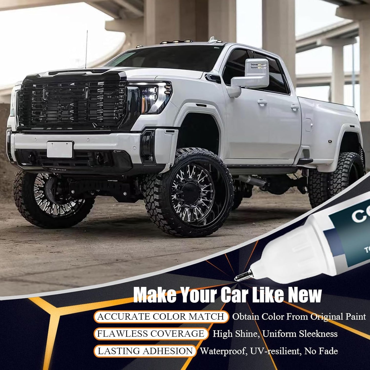 Onyx Black/Void Black(GBA/WA8555) Touch Up Paint for GMC, Car Paint Pen Scratch Repair Two-In-One Touch Up Paint, Premium Car Scratch Remover for Deep Scratches