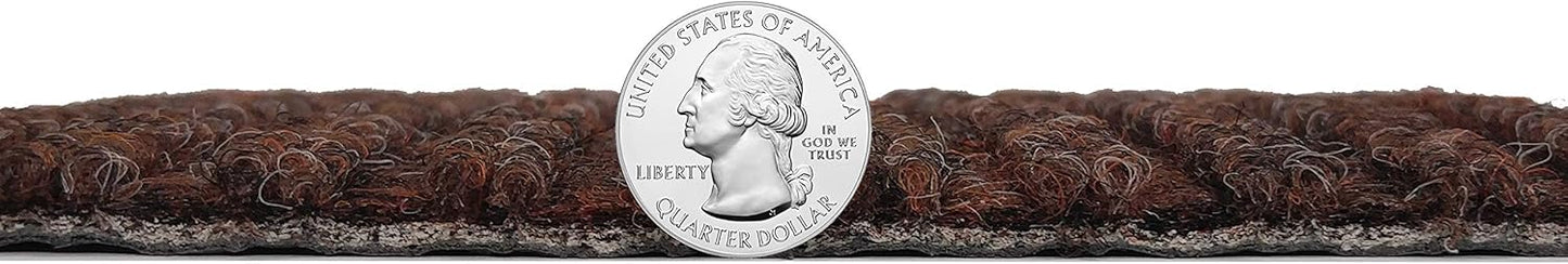 KOECKRITZ Heavy Duty Durable All Weather Indoor/Outdoor Non Slip Entrance Mat Rugs and Runners for Office Business Building Home Garage Front Door (4' x 17', Brick)