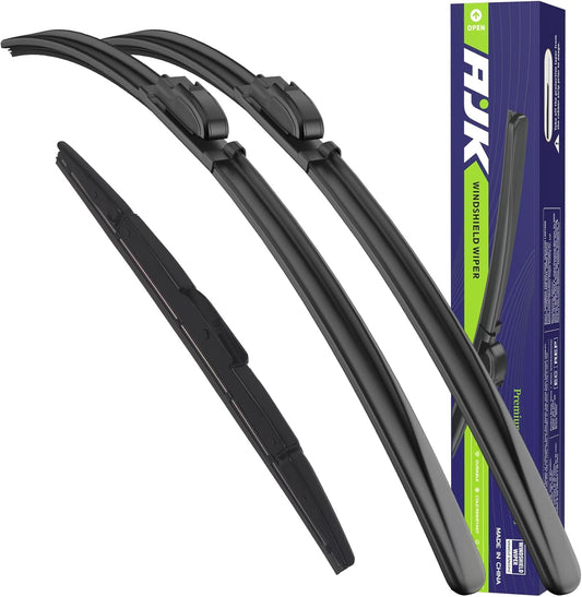 AJK Wiper Blades for Honda CR-V 2012 2013 2014 2015 2016, 2 Piece All Weather OEM Quality Automotive Replacement Windshield Wiper Blades for My Car