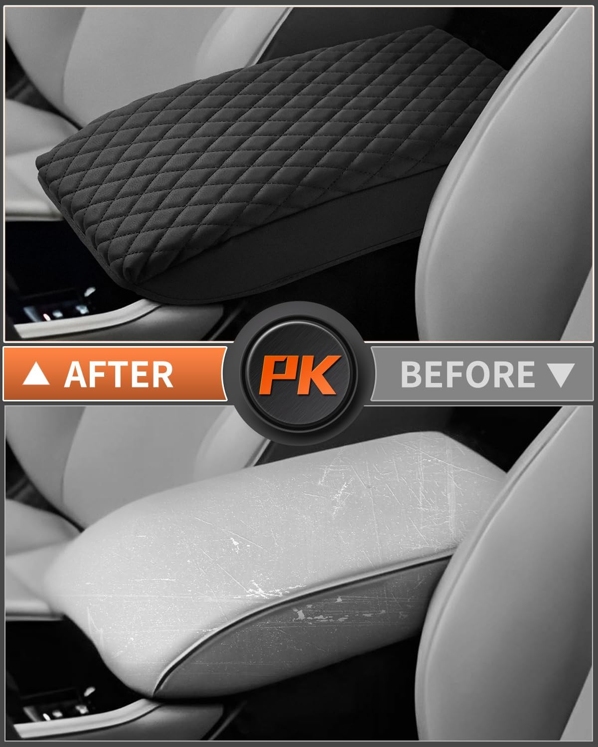 Shademax Center Console Cover for Honda Accord 2026 2025 2024 2023 Armrest Cover Cushion Pad for Honda Accord Accessories Middle Console Cover Armrest Protector Console Lids PU Leather Anti-Scratch