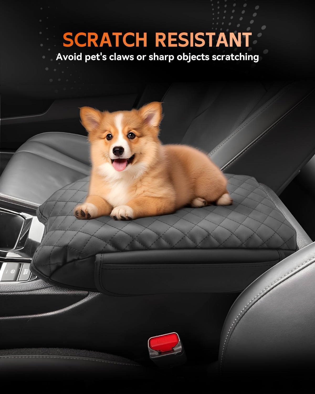 CDEFG for Honda Accord 2023-2025 Center Console Cover Armrest Box Cover for Accord (LX,SE) 2023 2024 2025 Accessories Console Arm Rest Protector 2 Side Pocket