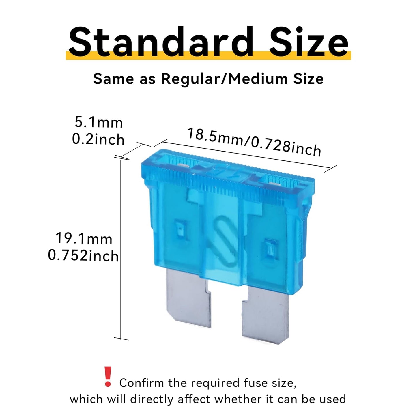 100 Pack Auto Fuses 15 AMP ATC/ATO Standard Regular Fuse Blade 15A Car Truck Boat Marine RV