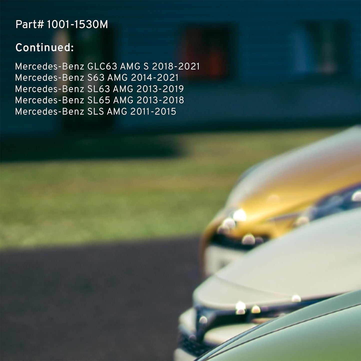 Premium Semi-Metallic Front Brake Pads (1001-1530M) Compatible with 2010-2021 Mercedes-Benz (AMG GT/AMG GT 63/AMG GT 63 S/AMG GT C/AMG GT R/AMG GT S/C63 AMG S/CLS63 AMG & More)