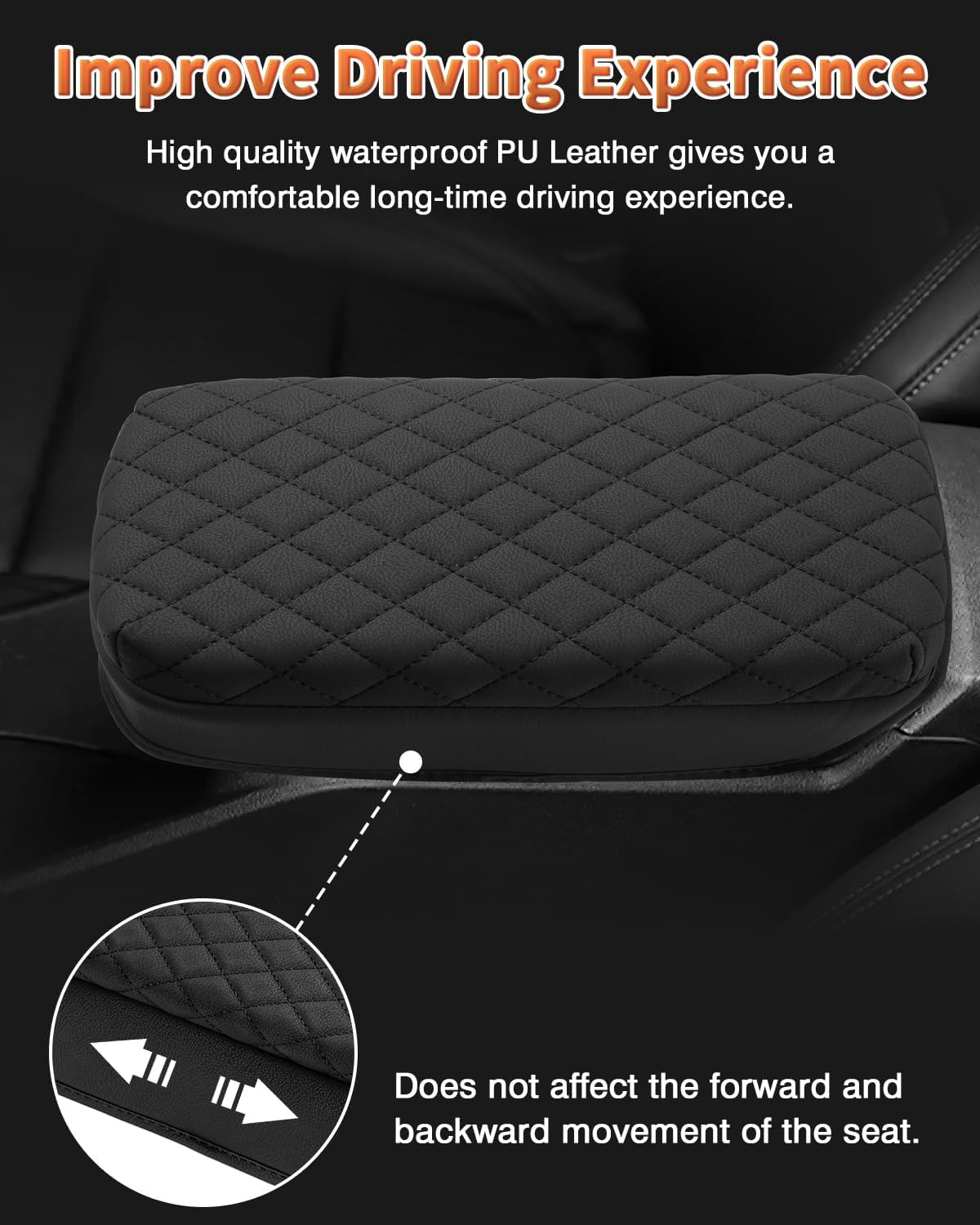 Shademax Custom for 2024 2025 2026 Chevy Trax Center Console Cover Armrest Cover for Chevrolet Trax LS/1RS/LT/2RS/ACTIV, Arm Rest Cushion Pad Leather Middle Console Lid Protector Trax Accessories