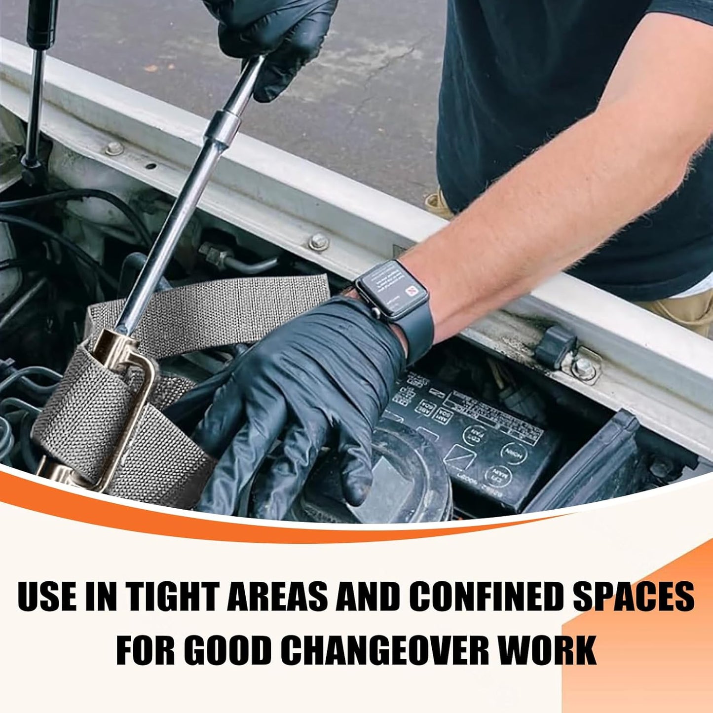 Heavy Duty Strap Oil Filter Wrench for Various Up to 6-1/2 inches Filter & Plumbing Removal Tool