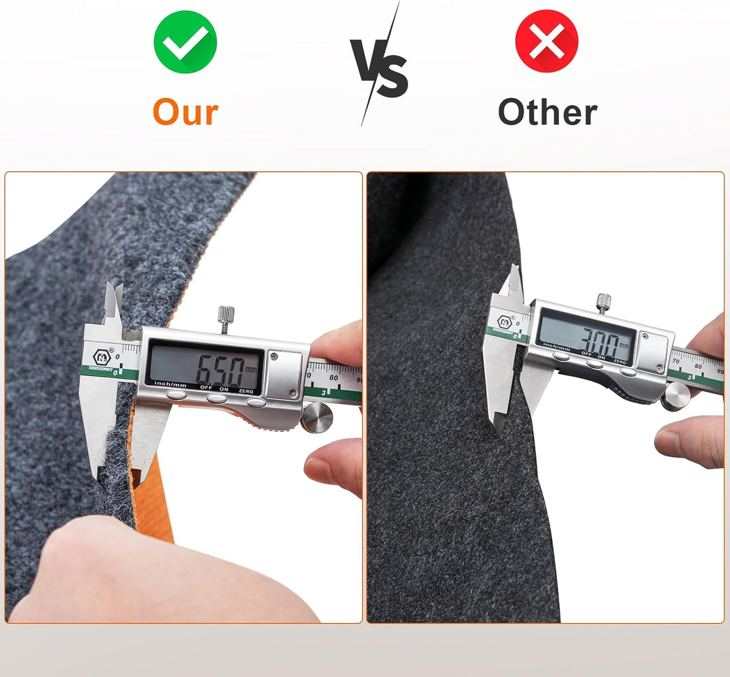 8.5 * 6.6 Ft Heavy Duty Oil Spill Mat, 6.5mm Thickened Large Garage Floor Mat for Under Car, 1/4" Waterproof Rubber Backing Absorbs Oil Quickly, Washable, Reusable, Durable, Non-Slip