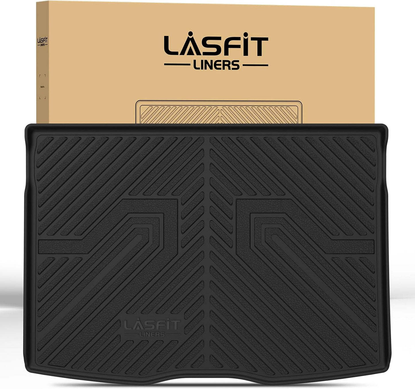 LASFIT Cargo Mat for Jeep Renegade 2015-2023 Upper Position, All Weather TPE Custom Fit Trunk Mat Cargo Liner Trunk Liner, Black