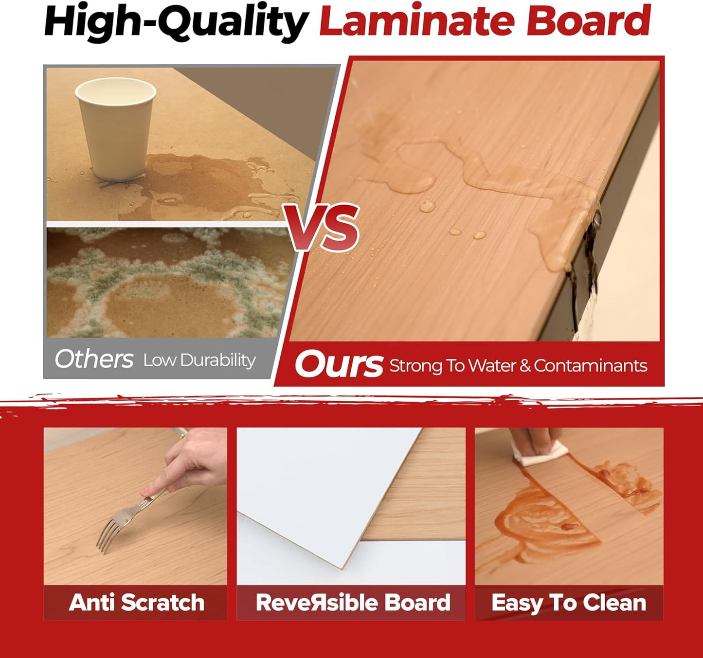 HOMEDANT 5 Tier Laminated Boltless Heavy Duty Garage Storage Adjustable Wide Size Metal Shelving Unit Utility Rack Shelves Organization Multipurpose Shelf Shed Warehouse 47.7"W x 18.2"D x 71.3"H 3Pack