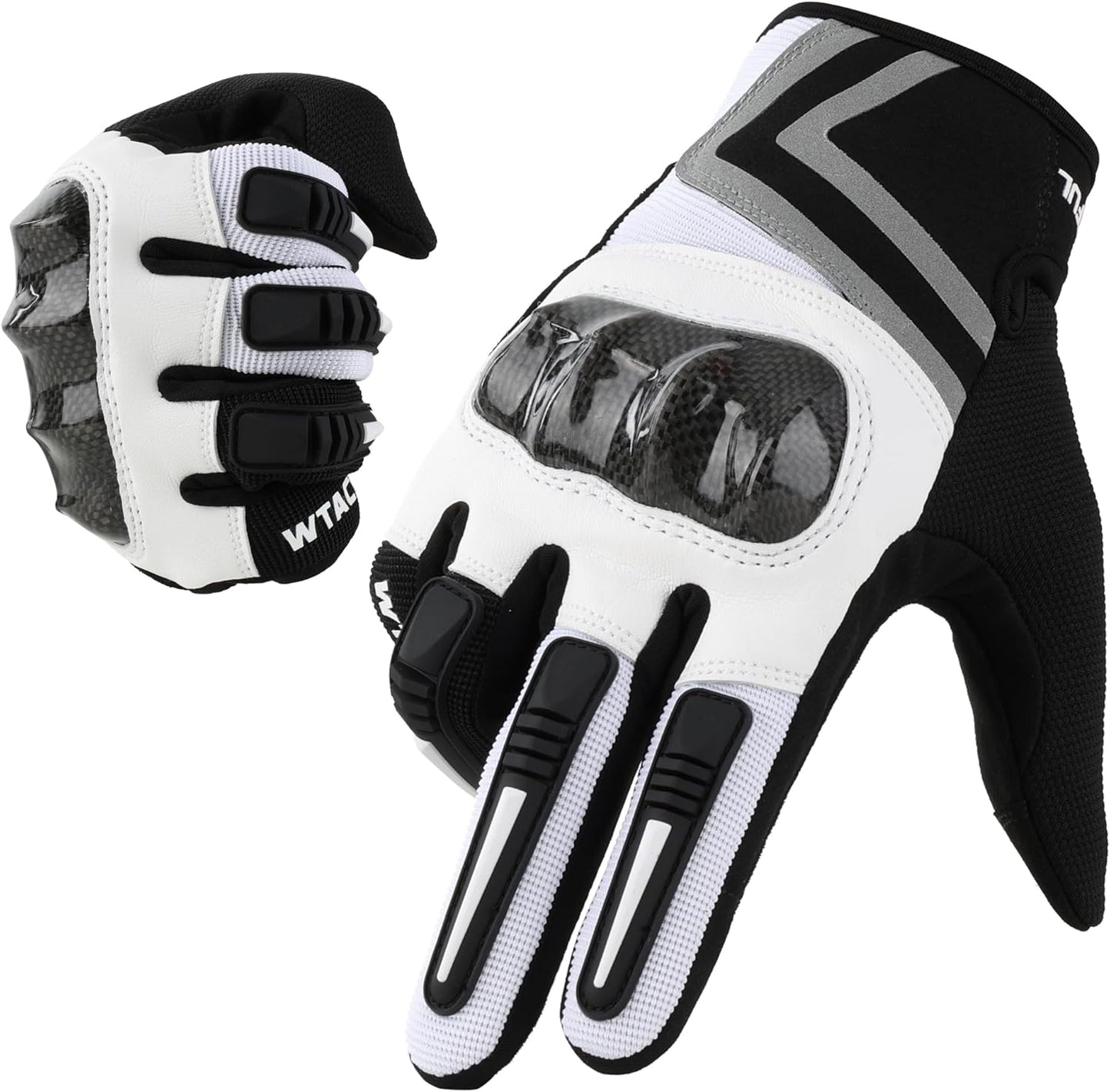 WTACTFUL Lightweight Motorcycle Gloves for Men, Touchscreen Summer Breathable Gloves for Motocross Casual Riding