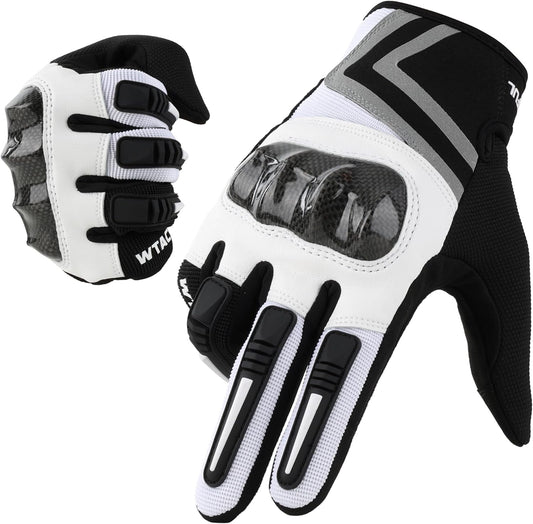 WTACTFUL Lightweight Motorcycle Gloves for Men, Touchscreen Summer Breathable Gloves for Motocross Casual Riding