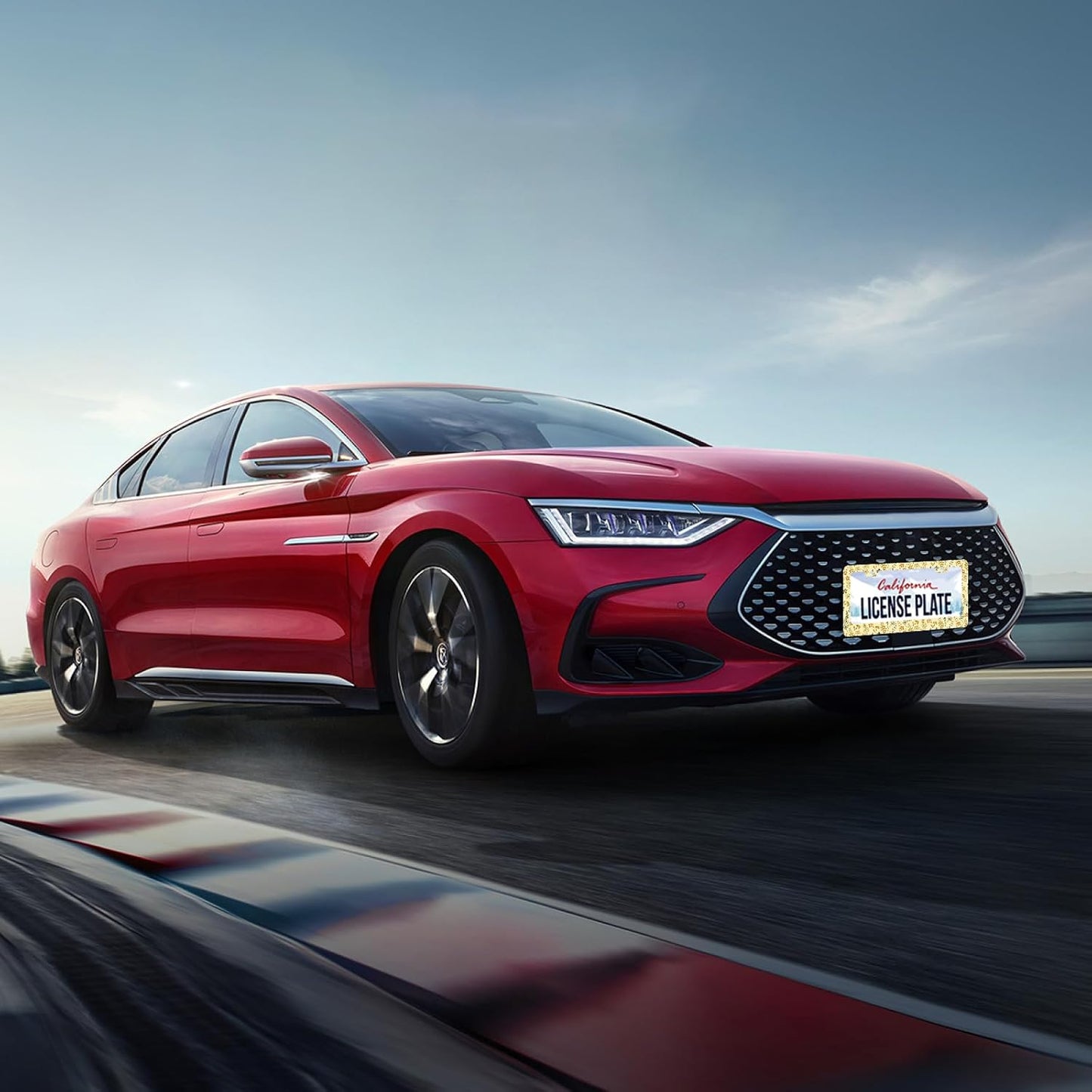 Yellow Wild Flowers License Plate Frame Colorful Flower Floral License Plate Stainless Steel Funny License Plate Holder for Men Women Universal Car Accessories Decoration 12.3" x 6.3"