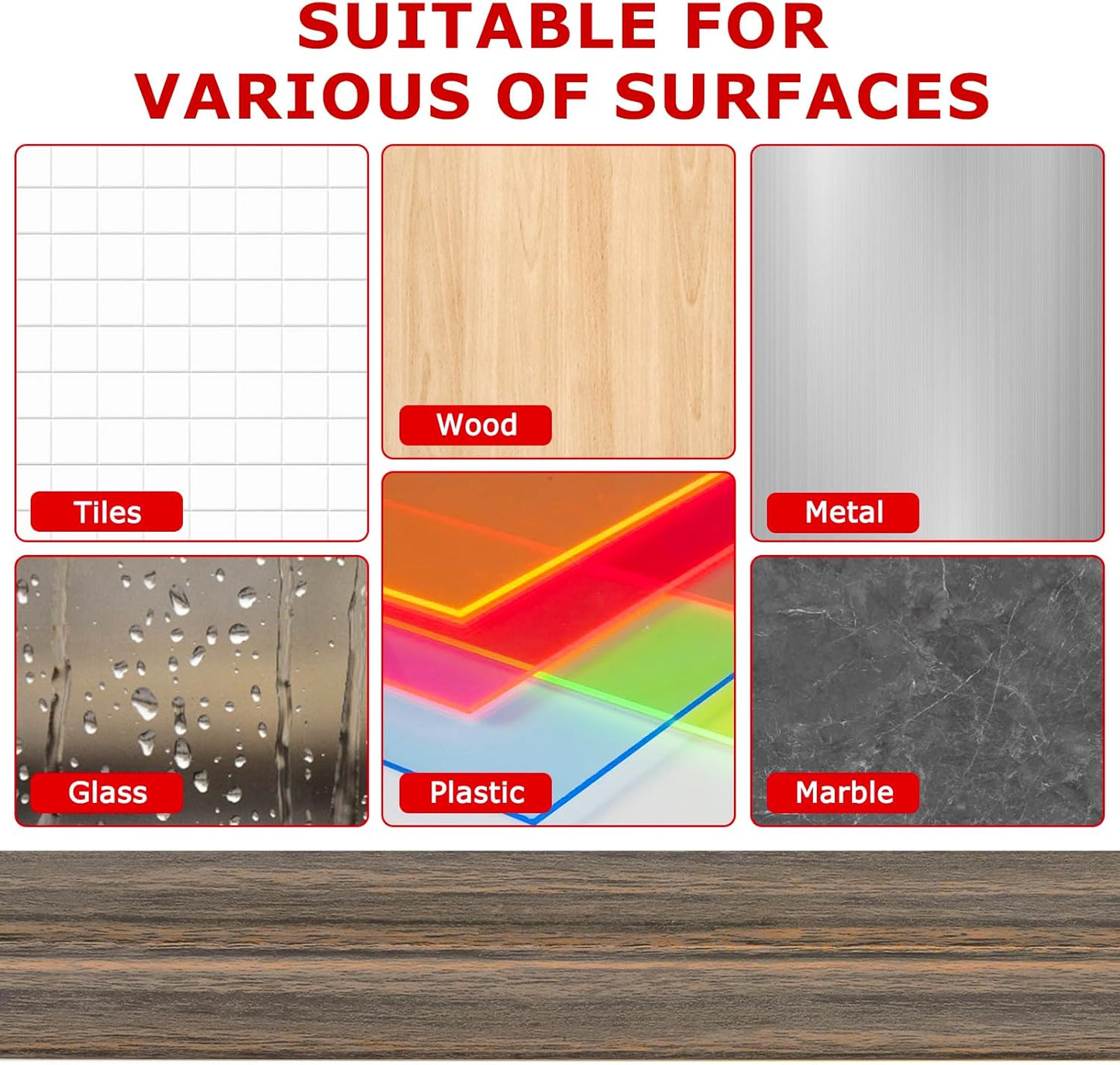 Flexible Wall Corner Protector Moulding Trim Peel and Stick Wall Corner Guards Edge Protector Self Adhesive Molding Trim Strip for Edge Ceiling (Smoked Brown Wood Grain, 2.4 in x 20 Ft)