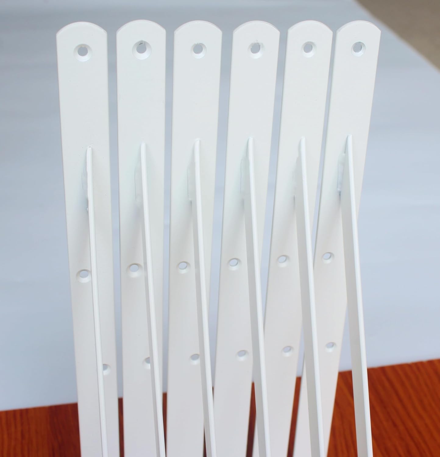 12 Pack L14 x H 10" White Heavy Duty Shelf Brackets with Screws Metal Shelf Brackets Shelf Support Angle Brackets for Shelves L Brackets Heavy Duty Floating Shelf