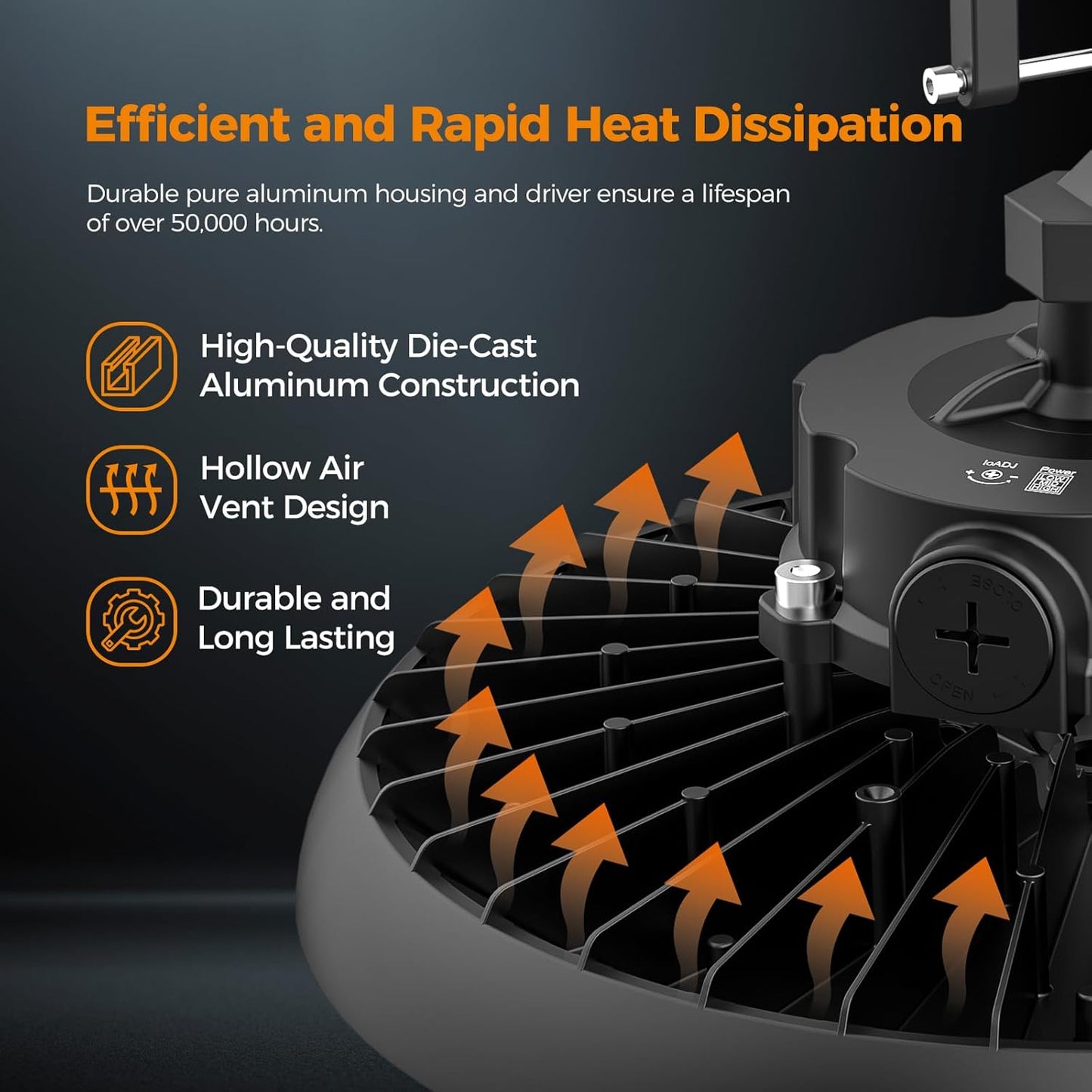 High Bay Lights LED UFO Light 240W LED Shop Lights 6000K IP65 Commercial Bay Lighting Fixture 43200 LM Super Bright, 5ft Cable Plug & Play for Warehouse Factory Garage Workshop Barn 18 Pack