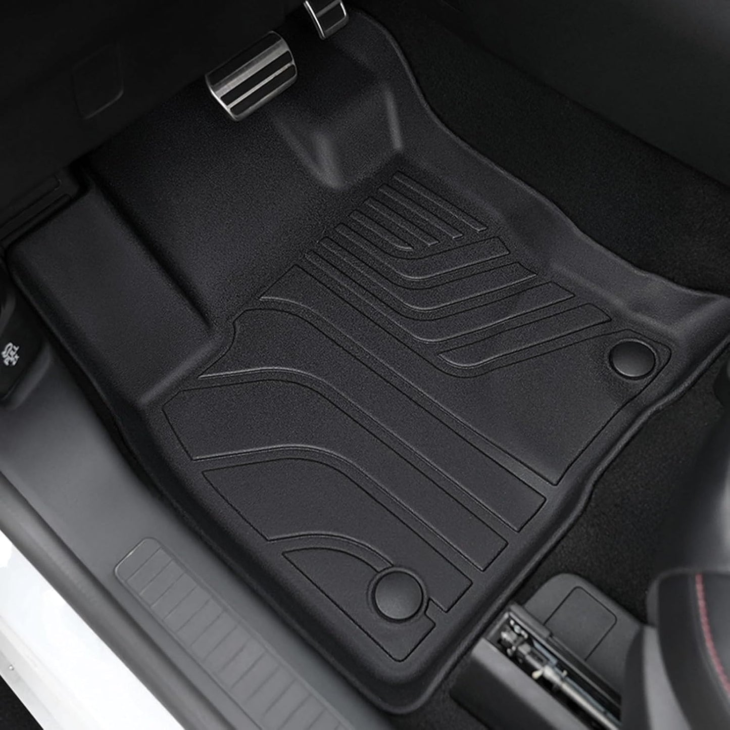 Floor Mats Set for Ford Escape 2020-2024 2025 Accessories (Not for Hybrid), Full Coverage All Weather Floor Mats Cargo Mat with Backrest Protectors & Door Sill Guards