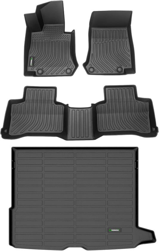 ANBINGO®Floor Mats Fit for Mercedes Benz GLC 2016-2022(No Coupe)&Cargo Liners All Weather mats for Benz GLC TPE Car Matt for Benz GLC Rubber Trunk Carpet for Benz GLC Automotive Accessories