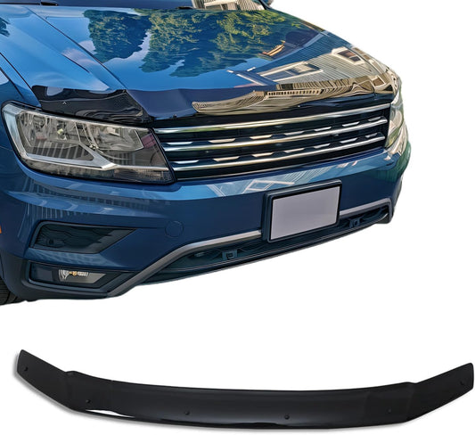 OMAC Front Bug Shield Hood Deflector Guard for VW Tiguan 2018-2021 Black Smoke
