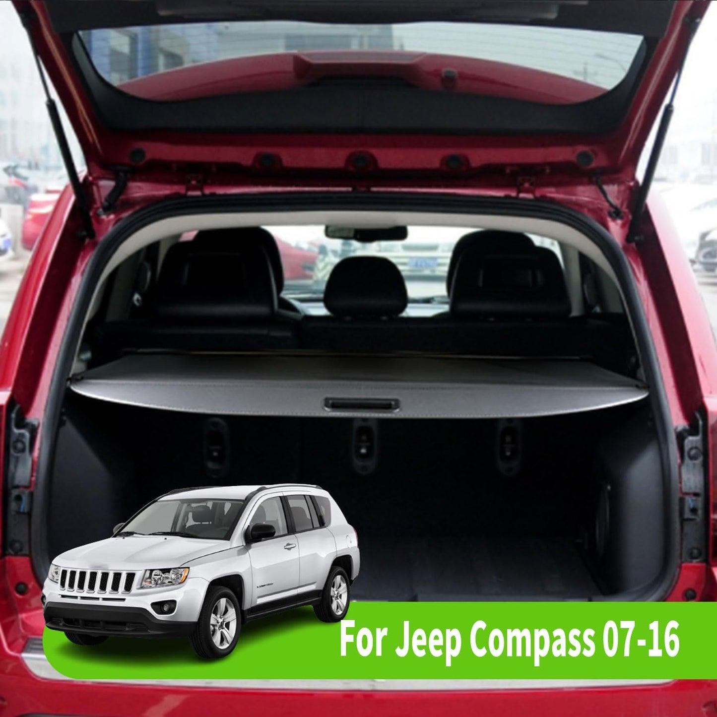 Cargo Cover for Jeep Patriot Compass 2007-2010 2011-2016 Rear Trunk Cover Trunk Security Cover Shielding Shade Car Accessory