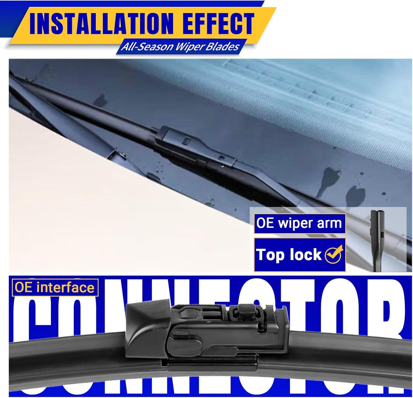 3 wipers Replacement for 2019-2023 2024 Subaru Forester, Windshield Wiper Blades Original Equipment Replacement - 26"/17"/14" (Set of 3)