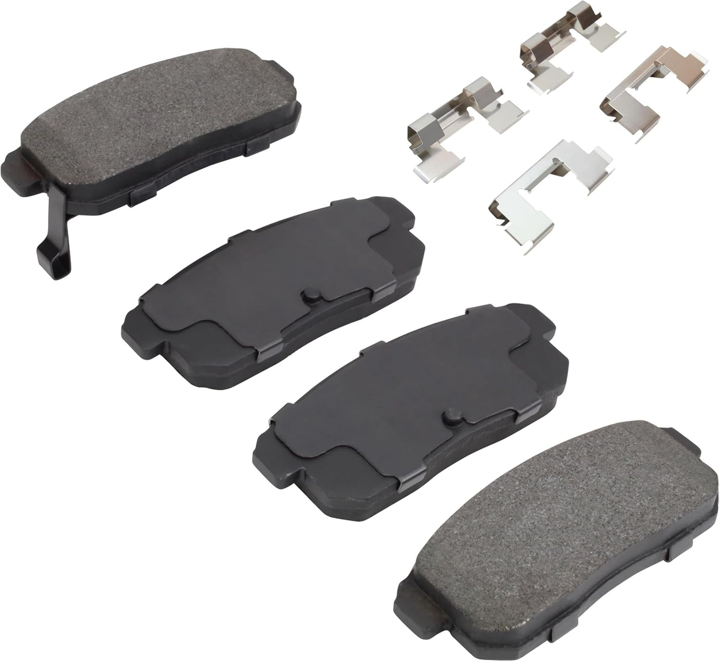 Premium Semi-Metallic Rear Brake Pads (1001-1008M) Compatible with Mazda RX-8 2004-2011