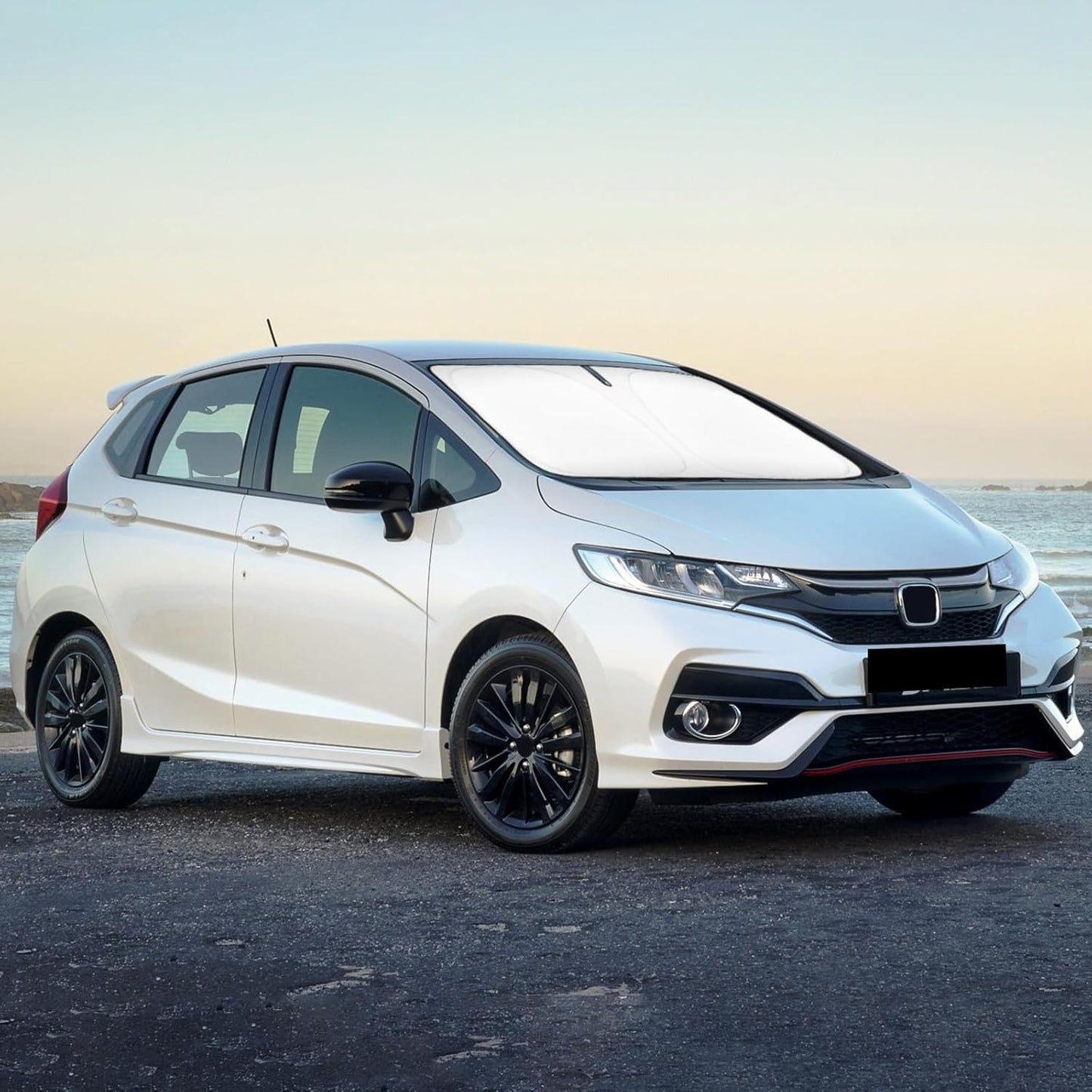 Sunshades Windshield Cover for Honda Fit 2007-2015 2020-2024 2025 Accessories Sun Shade Car Front Window Shields Protector Fits Honda Fit EX EXL Sport Engine Sun Visor Blocks UV Rays