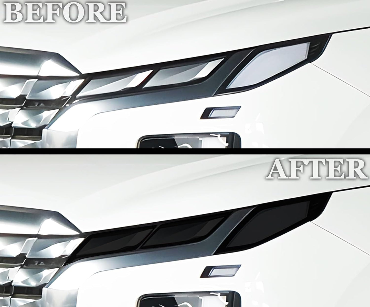 BOGAR TECH DESIGNS Full Headlight Head Light Tint Kit Compatible with Hyundai Palisade 2023-2025, Dark Smoke