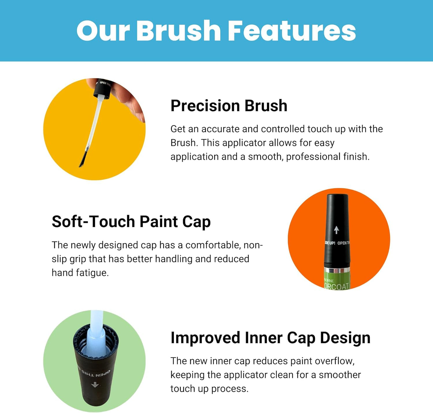 TouchUpDirect 218 Attitude/Midnight Black Metallic Compatible with Toyota Exact Match Scratch Repair Touch Up Paint - Brush Kit