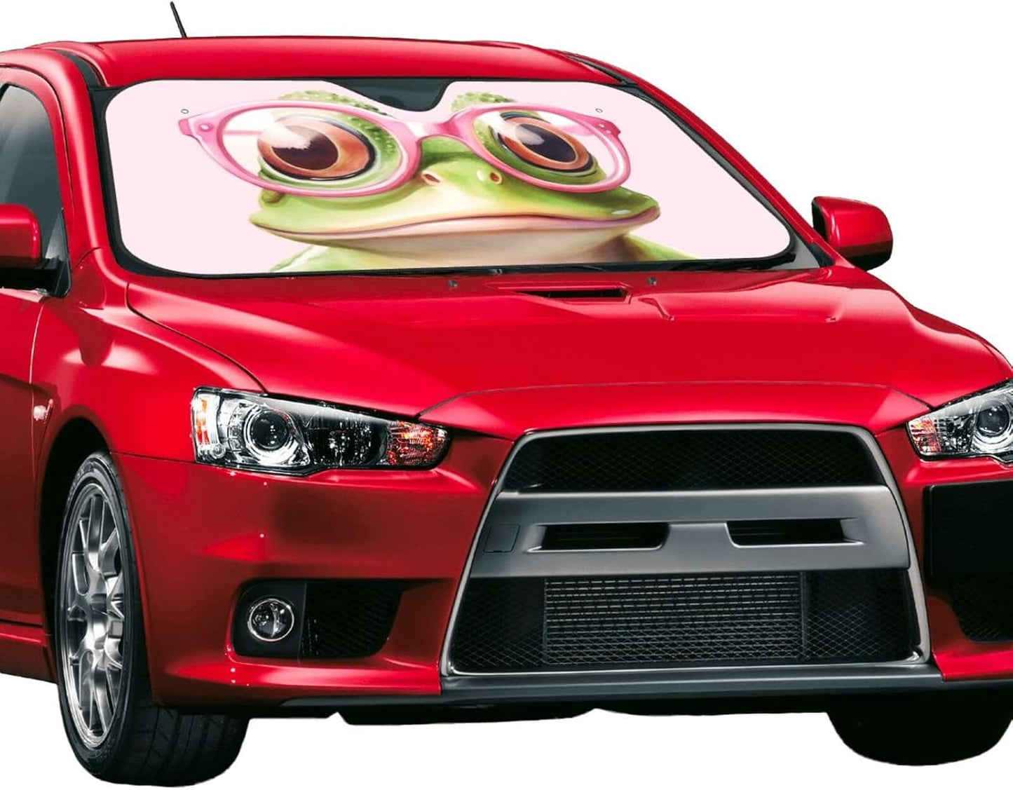 Funny Frog Car Sun Shade Windshield Sunshade Foldable Front Window Shield Cover for Truck SUV