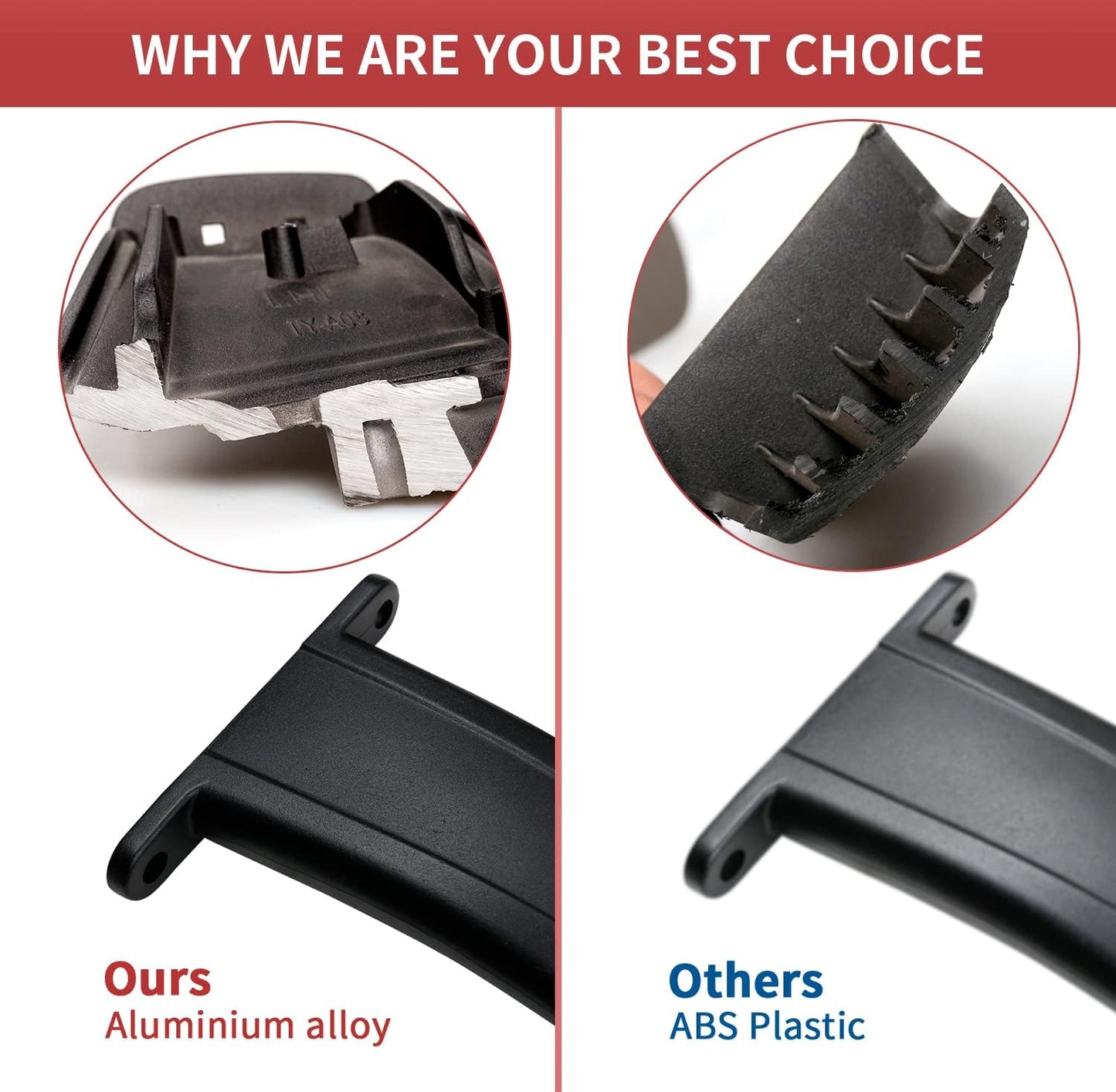 KINGGERI 220lbs Roof Rack Cross Bars Compatible with Chevrolet Tahoe & Suburban, GMC Yukon & Yukon XL, Cadillac Escalade & Escalade ESV 2015-2020, Heavy Duty Aluminum Roof Rails Crossbars All Metal