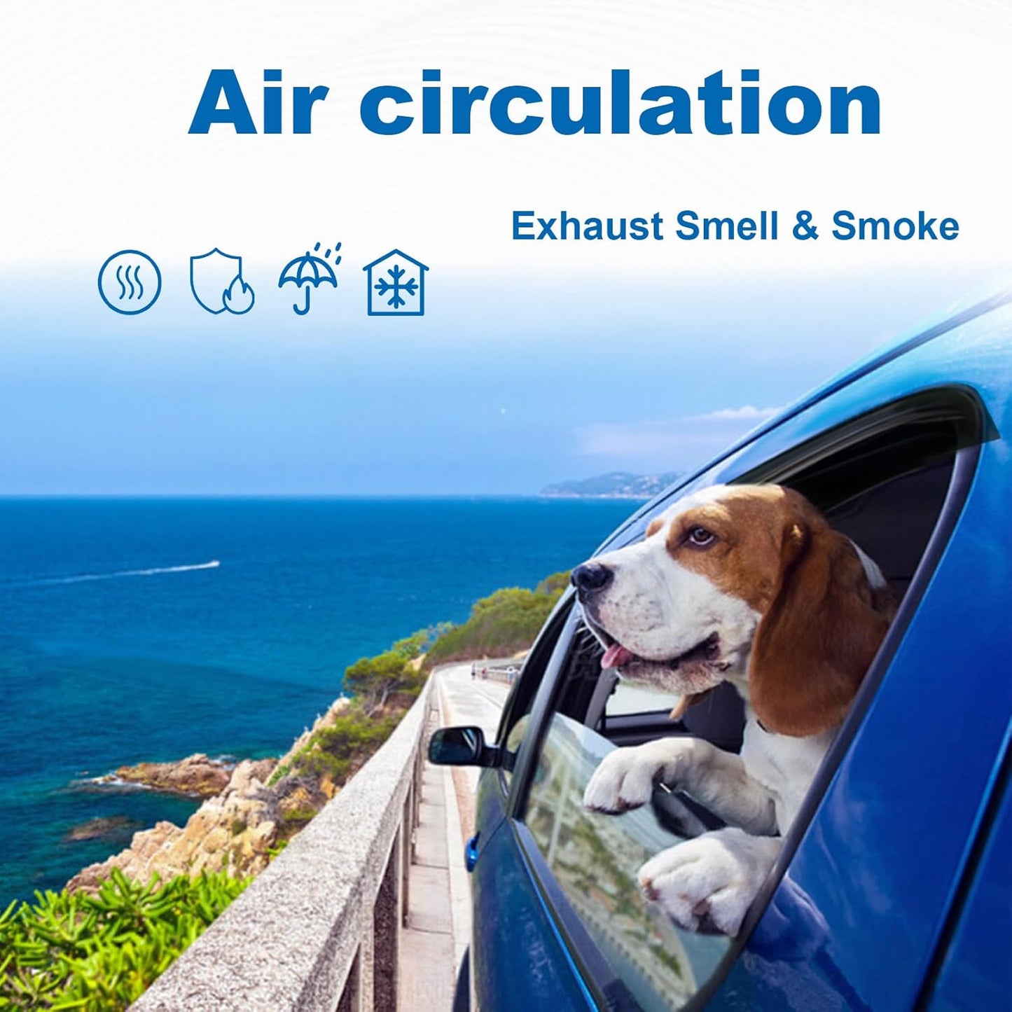 Window Rain Guards Compatible with 2018-2024 Toyota Camry