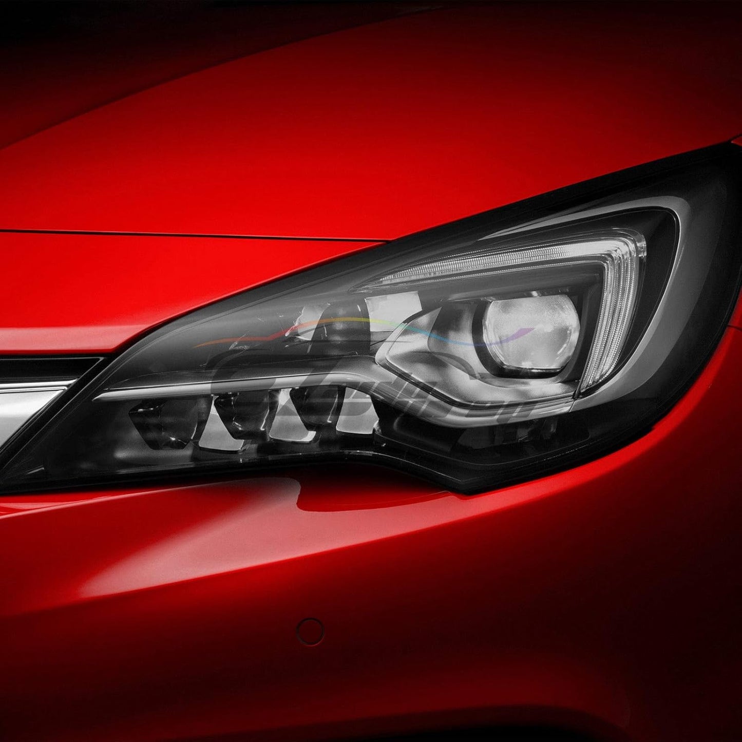 EZAUTO WRAP Free Tool Kit 12"x360" (1FT x 30FT) Glossy Light Black Smoke Headlight Taillight Fog Light Side Marker Vinyl Tint Film Self Adhesive