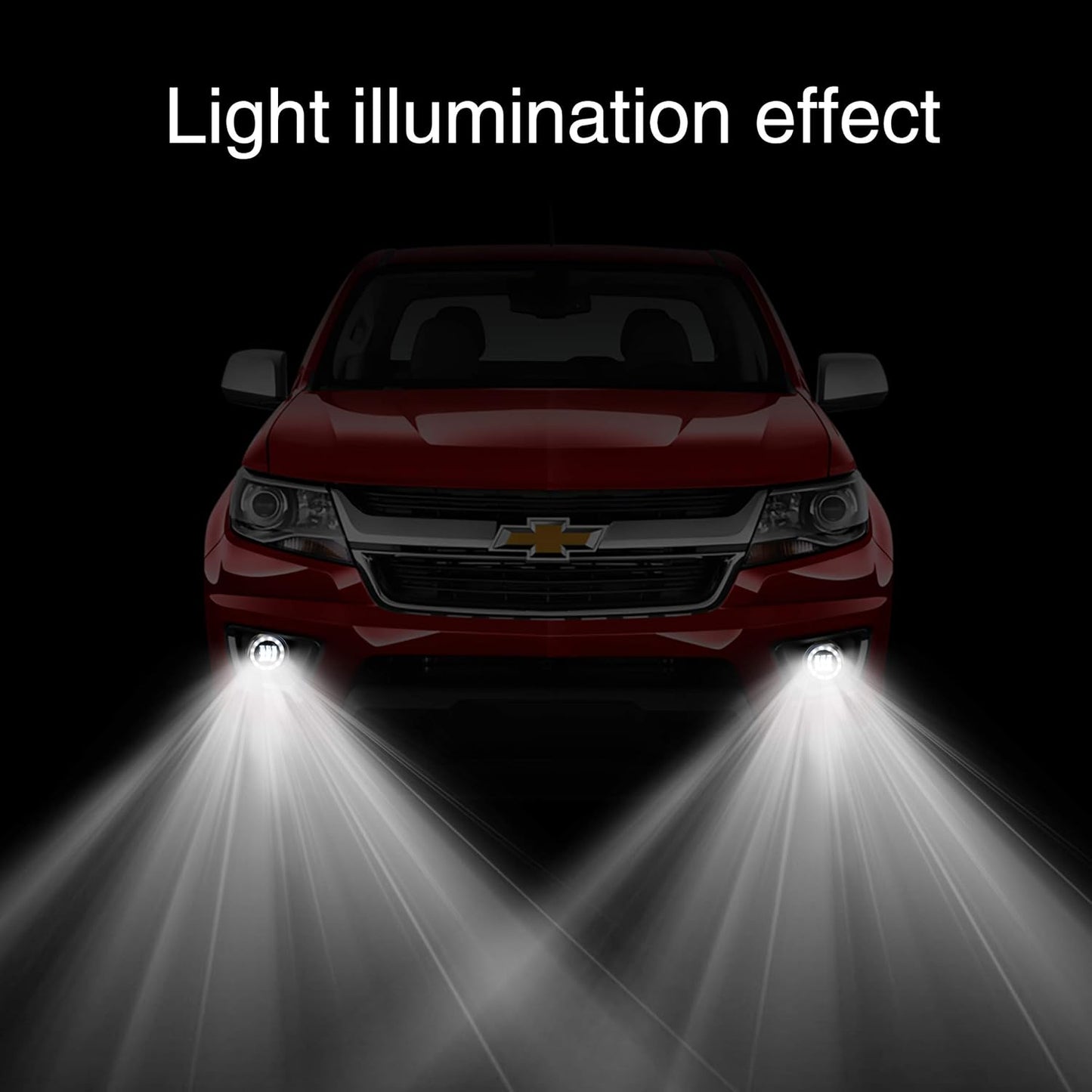 Tecoom LED Fog Lights Compatible with Chevy Colorado Silverado Camaro Tahoe/Suburban Avalanche/Ford Escape Mustang, Bumper Fog Lamps [Only Fit Model with 2 Same Fog light]