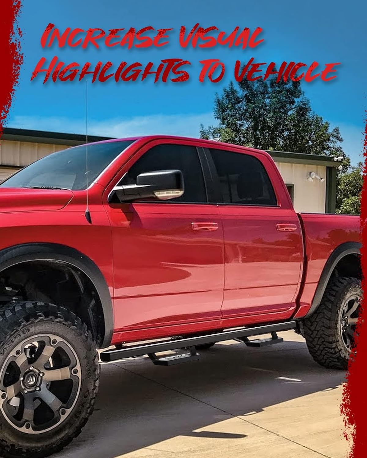 KYX Running Boards & Steps Nerf Bars Fit for 2015-2025 Chevy Colorado/Canyon Crew Cab, 5 inch Car Door Side Steps Nerf Bars Truck Boards Step Rails