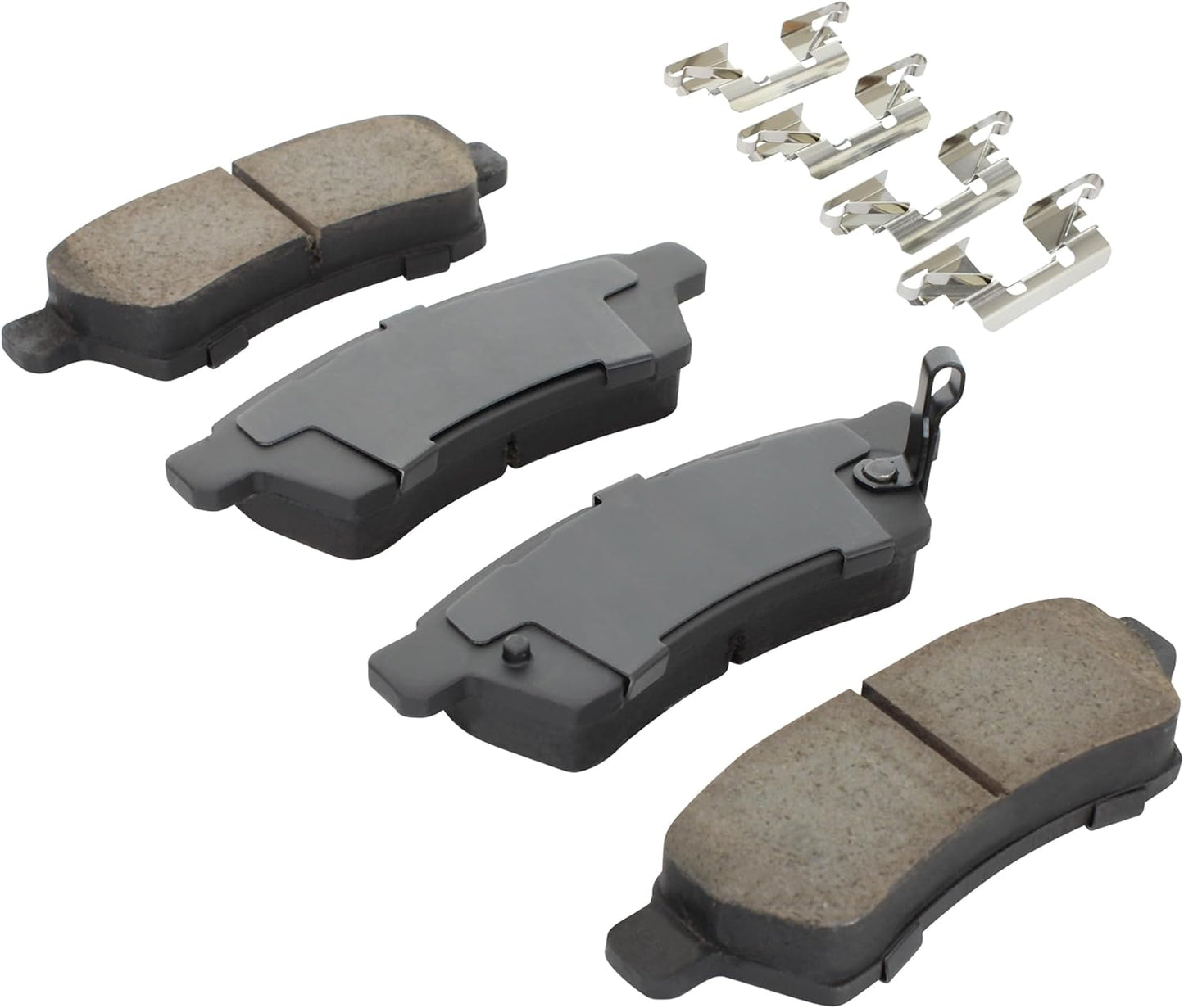 Premium Ceramic Rear Brake Pads (1001-1100C) Compatible with Nissan Frontier 2005-2020, Nissan Xterra 2005-2015, Suzuki Equator 2009-2012
