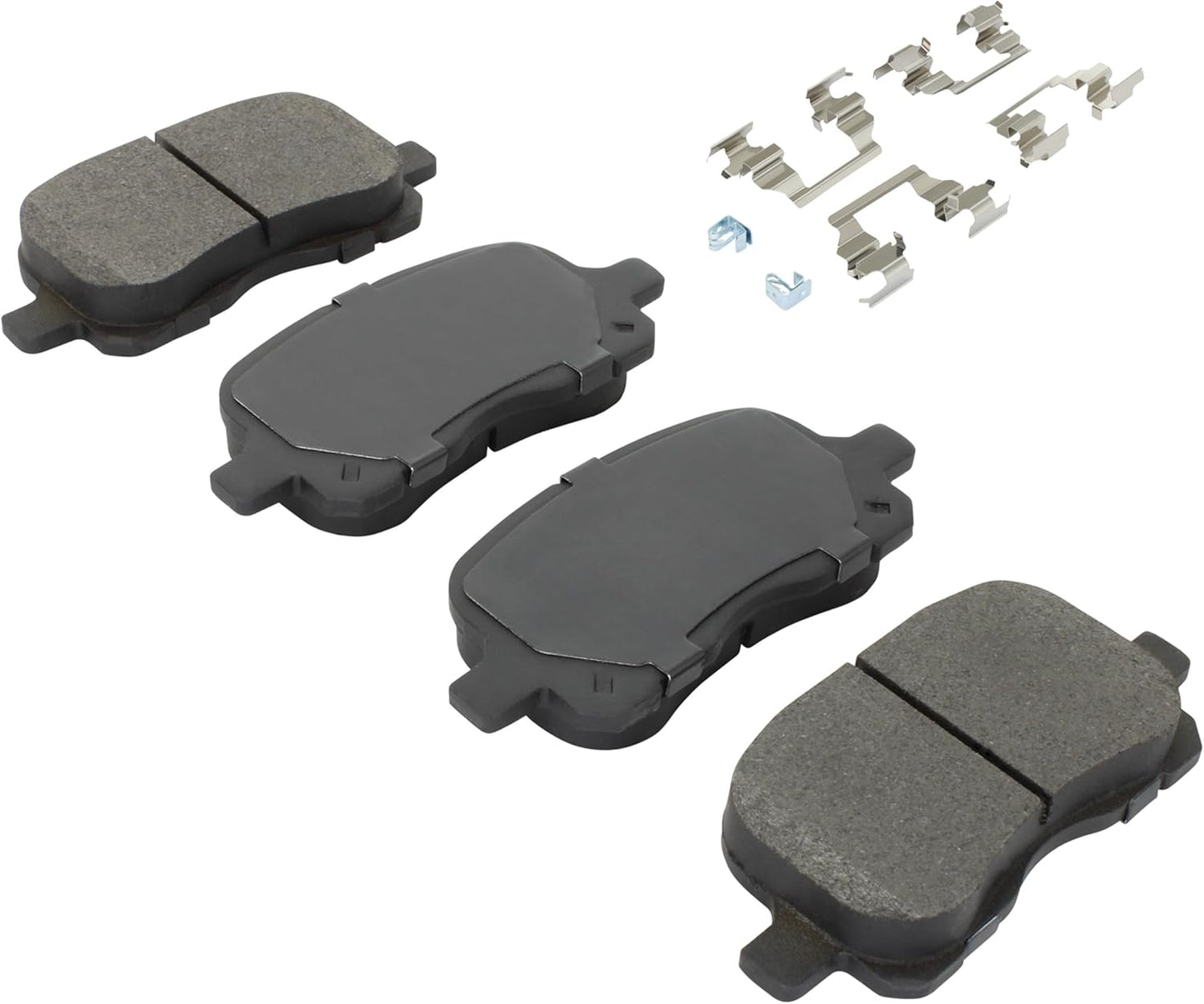 Premium Ceramic Front Brake Pads (1001-0741C) Compatible with Chevrolet Prizm 1998-2002, Toyota Corolla 1998-2002