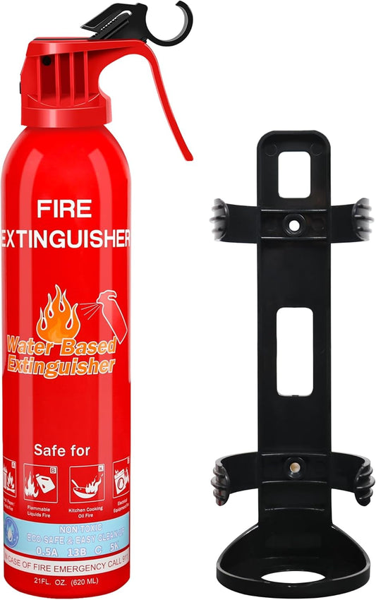 Fire Extinguisher for Home, Car, Kitchen, Vehicle, Boat, Garage, Portable A, B, C, K Class Fire Extinguishers with Mount, Emergency Survival Extinguisher, Easy Access, Versatile Fire Protection