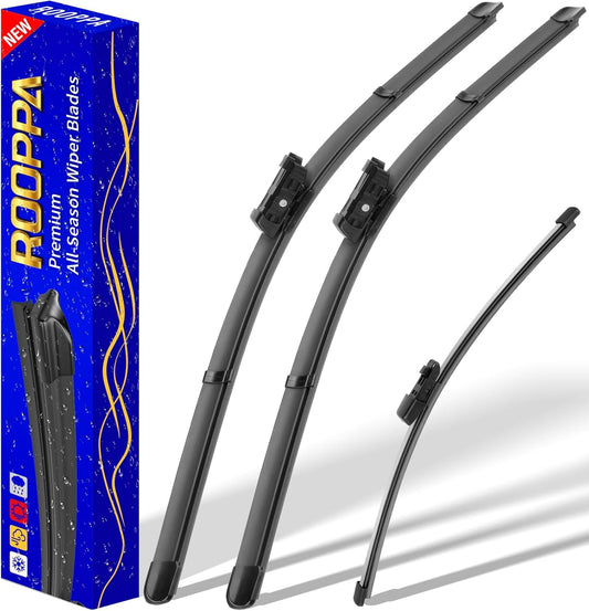 3 wipers Replacement for 2015-2021 VW Volkswagen Golf/2015-2020 VW e-Golf/2015-2021 VW GTI, Windshield Wiper Blades Original Equipment Replacement - 26"/18"/11" (Set of 3) Top Lock
