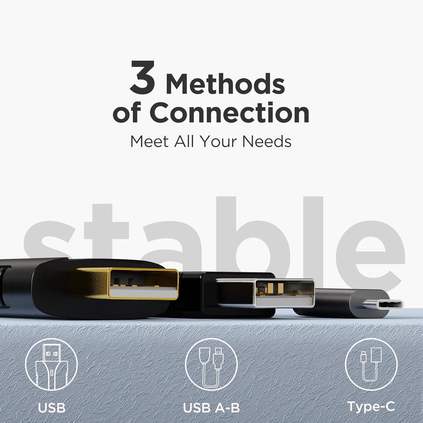 2in1 CarPlay Android Auto Wireless Adapter, Mini Car Play Cars Stick, Fast Auto Connection for OEM Wired Car Play Model 2017 Above, for iPhone iOS 12 /Android 11 Above，Black