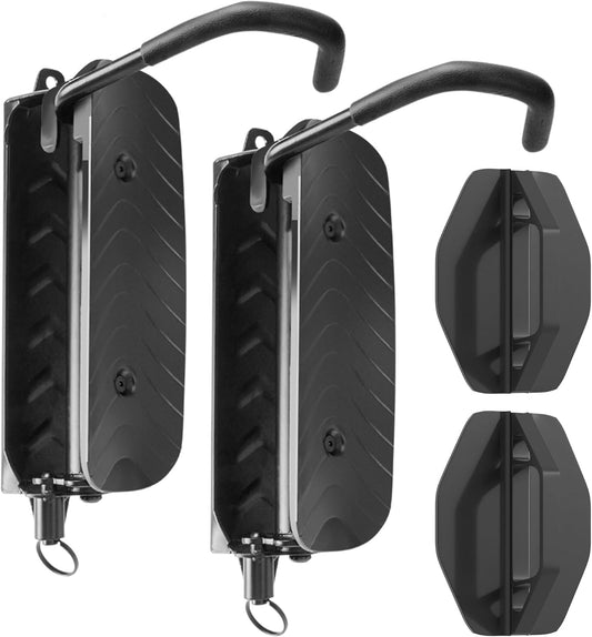 Swivel Bike Wall Mount, Vertical Bike Rack for Garage, Space-Saving Bike Storage and Hanger with Gear Position Lock, Supports Up to 66 lbs, Black, 2 Pack