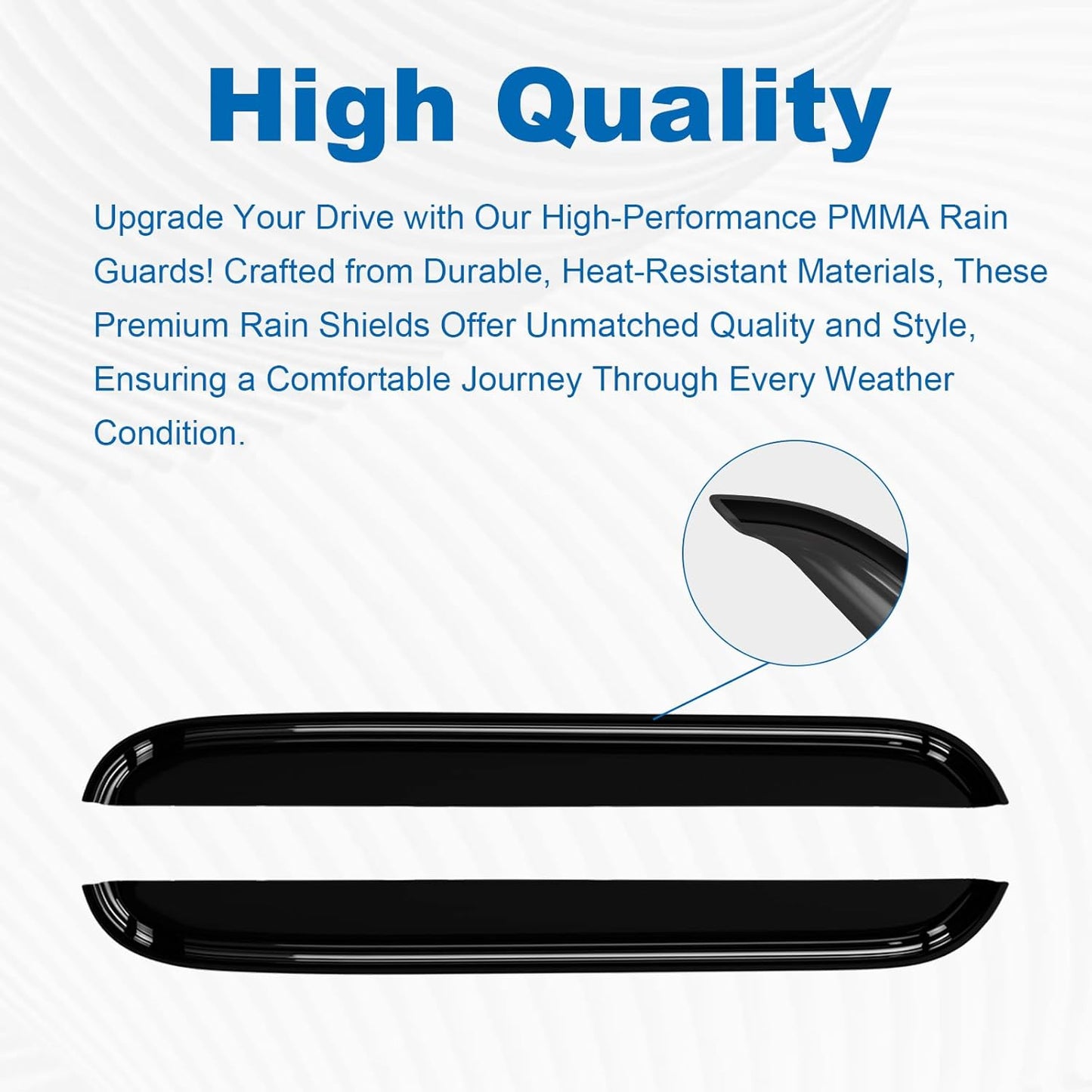 Window Guards Compatible with 2018-2024 Chevy Equinox Car Window Rain Guard