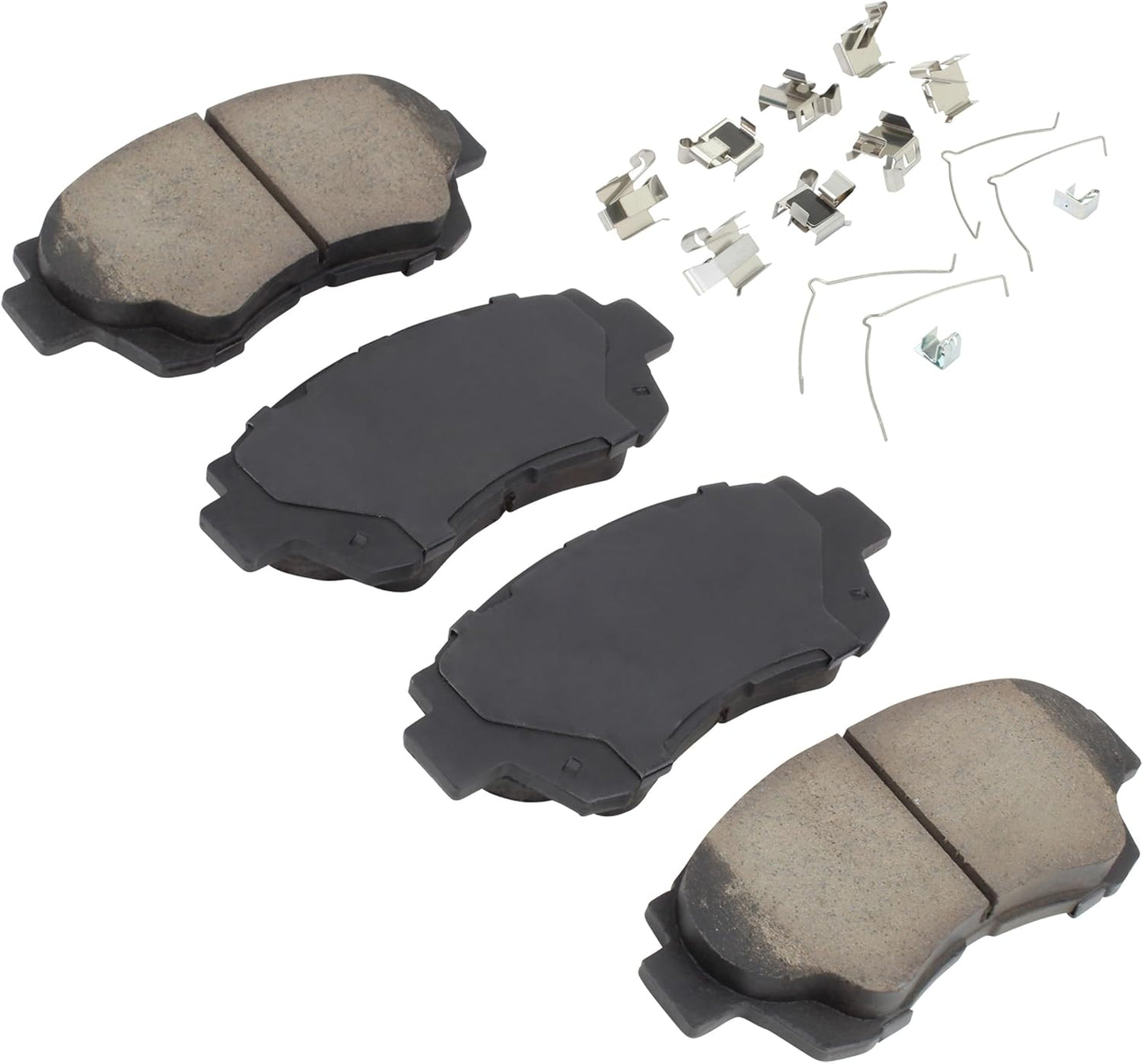 Premium Ceramic Front Brake Pads (1001-0476AC) Compatible with Lexus ES300 1996-1996, Toyota Camry 1992-1996, Toyota Celica 1998-1999