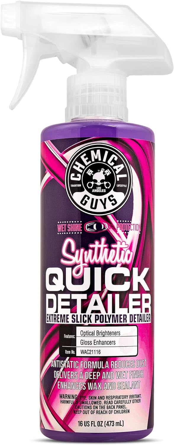 Chemical Guys WAC21116 Synthetic Quick Detailer, Safe for Cars, Trucks, SUVs, Motorcycles, RVs & More, 16 fl oz