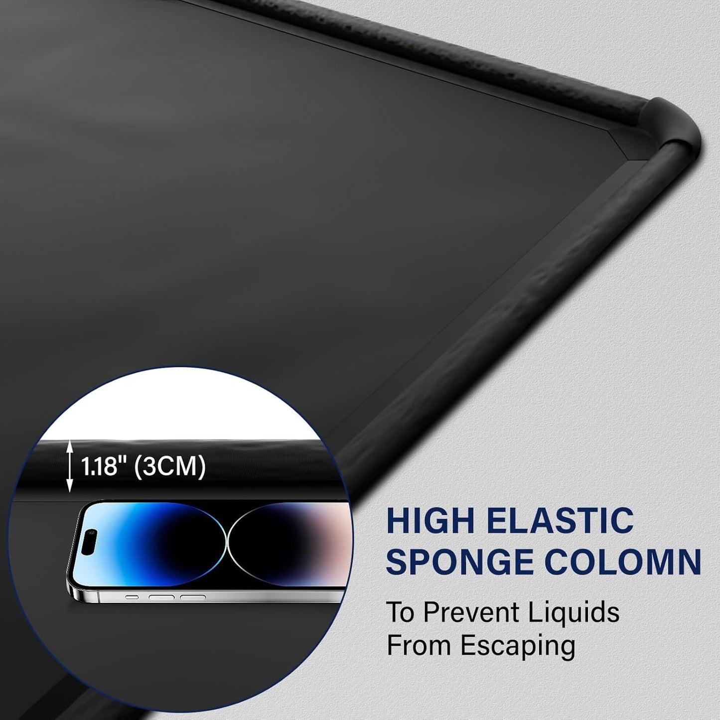 Garage Car Mat, Non-Slip Garage Floor Mat, Heavy Duty Waterproof Containment Mat for Snow Ice Water and Mud (8'6" x 22')