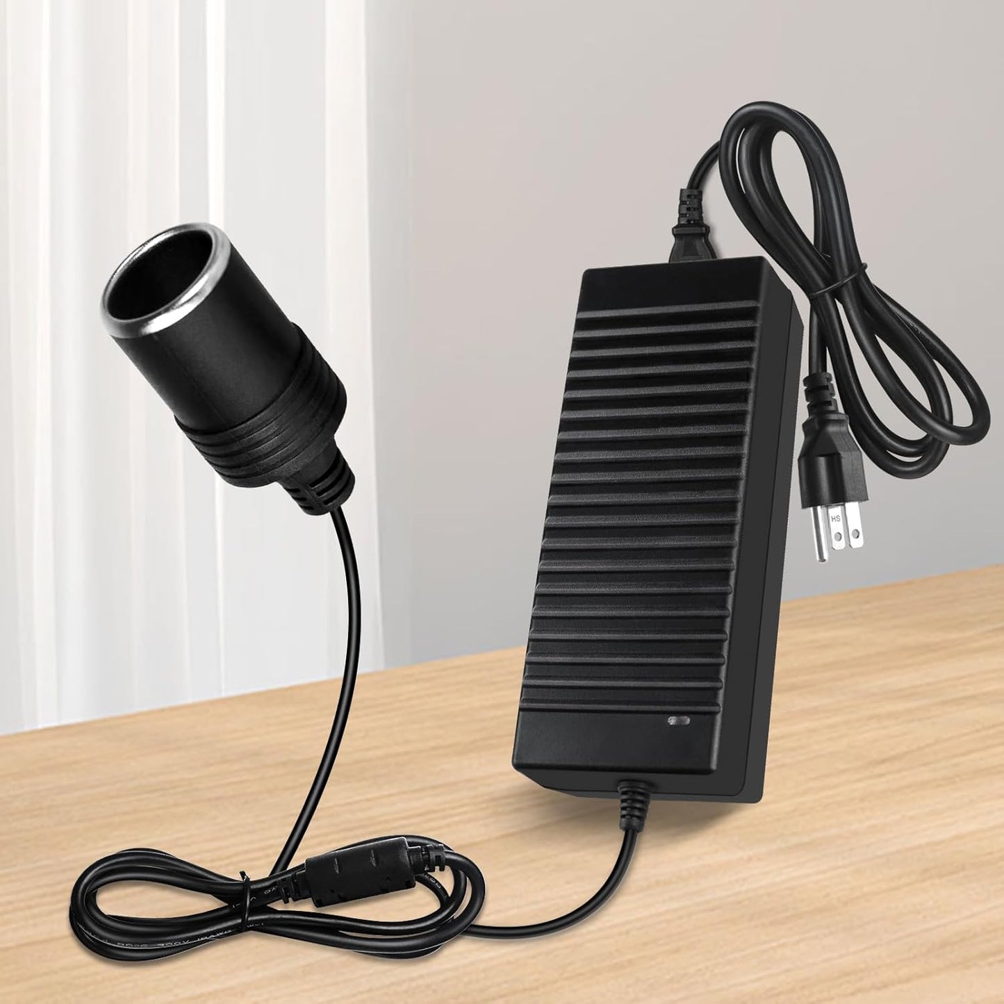 inShareplus 12V 120W 10A AC to DC Converter (3 Pin), 110V to 12V Cigarette Lighter Adapter to Wall Outlet Socket, 12 Volt Power Supply Transformer for Car Devices (MP3, Fan, Dash Cam ect.)