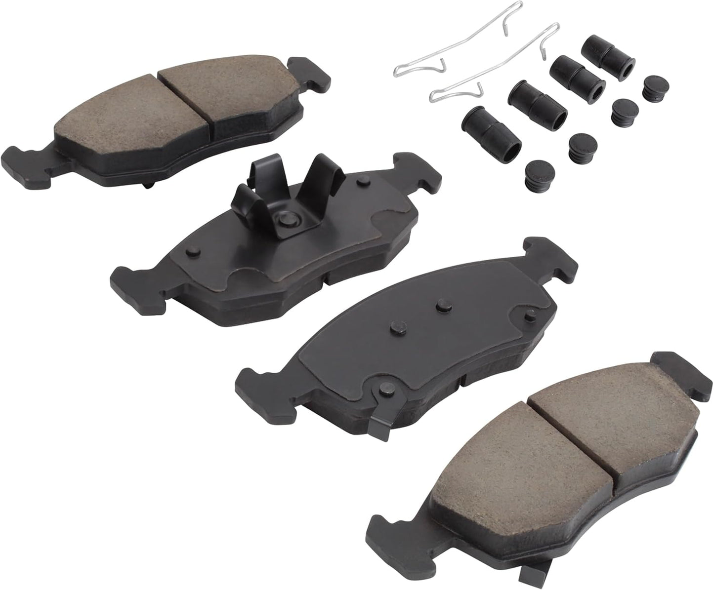 Premium Ceramic Front Brake Pads (1001-1568C) Compatible with Fiat 500 2011-2019