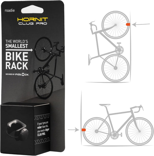 Hornit CLUG PRO | Wall Mounted Bike Rack | Secured by FIDLOCK | 5 Sizes | Easy to Install