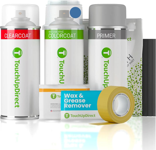 TouchUpDirect 8T6 Voodoo Blue Compatible with Toyota Exact Match Touch Up Paint Aerosol - Platinum Kit