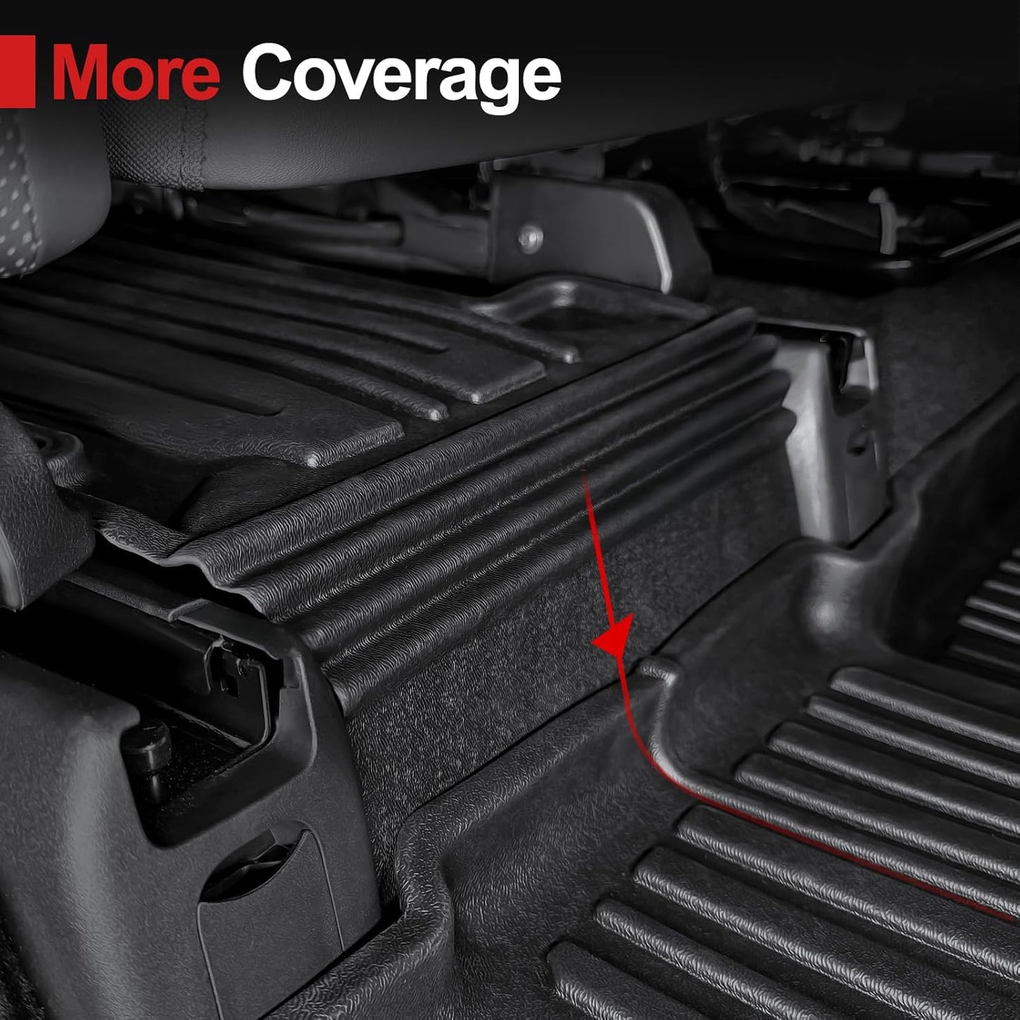 Floor Mats for 2025 Hyundai Santa Fe, All Weather TPE Cargo Mat with Backrest Mat Interior Car Mats Protection for Hyundai Santa Fe Calligraphy Accessories (Fit Hybrid and Fuel) 2024 2025