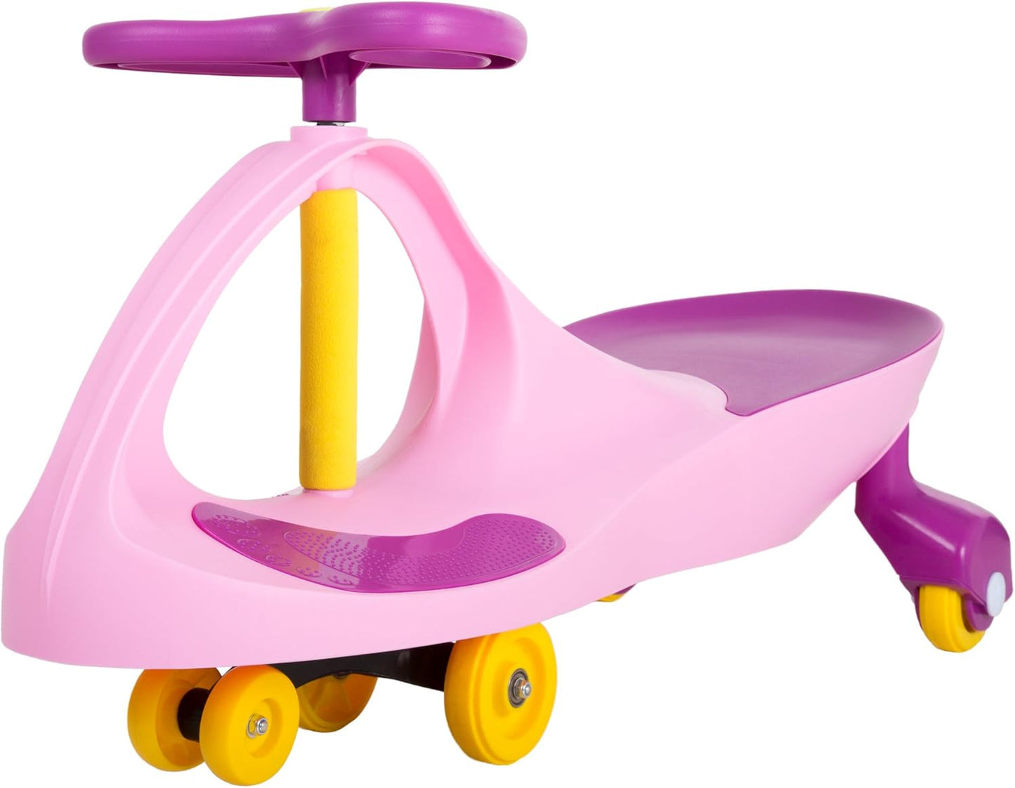 Wiggle Car - Ride on Toy for Ages 3 and Up - Toddler Ride on Toys with no Batteries, Gears, or Pedals Just Twist, Wiggle, and Go by Lil’ Rider (Pink)