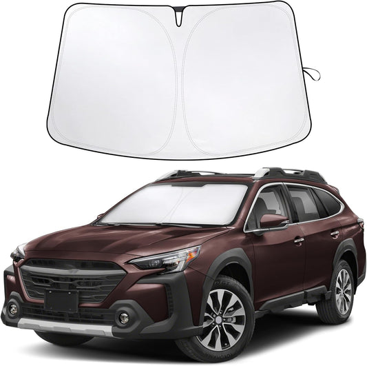 for Subaru Outback 2020-2024 2025 Car Windshield Sunshade - EcoNour 240T Polyester Material Cars Sun Visor Reflector - Blocks UV Rays - Foldable Sunshade Interior Protection Accessories